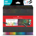 Lápis de Cor SuperSoft 100 Cores, Faber-Castell - CX 1 UN