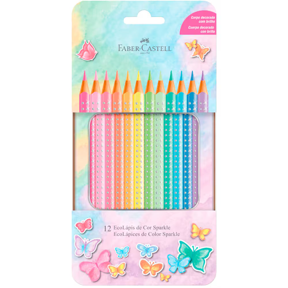 Lápis De Cor triangular Sparkle, 12 Cores - ET 12 UN