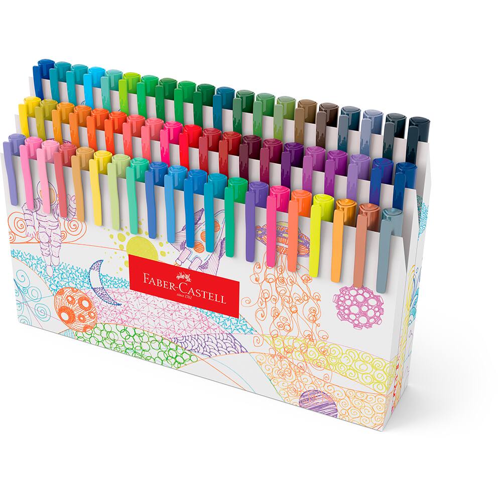 Caneta Fine Pen Colors 0.4mm 60 Cores Faber-Castell ET 1 UN