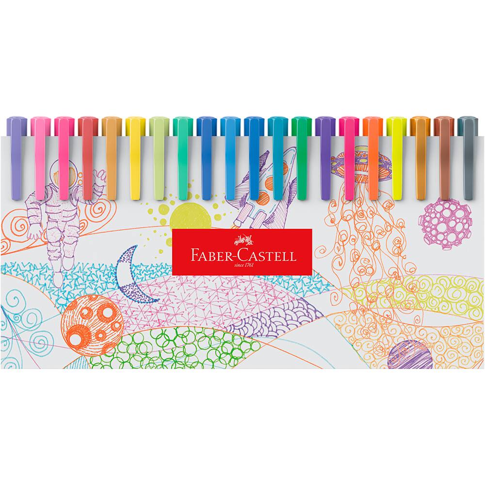 Caneta Fine Pen Colors 0.4mm 60 Cores Faber-Castell ET 1 UN