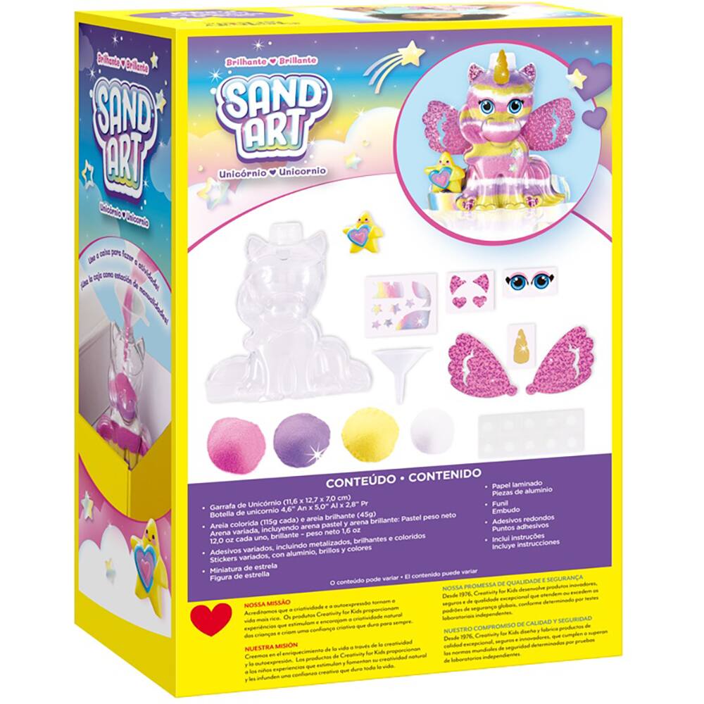 Brinquedo criativo CFK Areia Unicórnio  - CX 1 UN