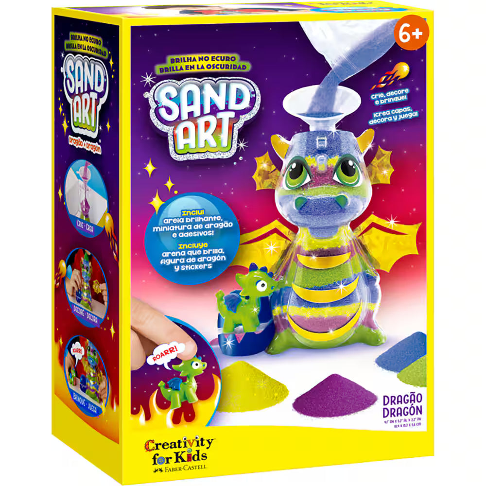 Brinquedo criativo CFK Areia Dragão - CX 1 UN