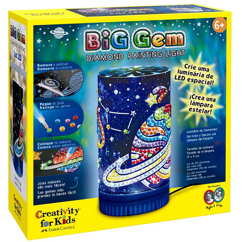 Luminária Espacial, Brinquedo Criativo para crianças a partir de 6 anos, Creativity For Kids – CX 1 UN