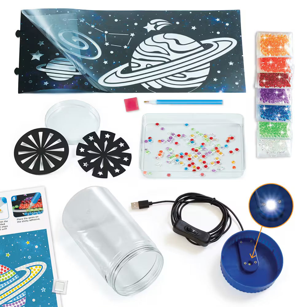 Luminária Espacial, Brinquedo Criativo para crianças a partir de 6 anos, Creativity For Kids – CX 1 UN