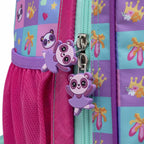 Mochila Infantil Feminina Com Rodinhas Panda Resistente Cor Rosa Desenho Do Tecido Lisa