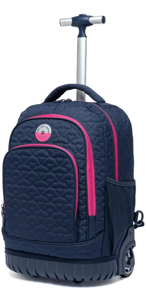 Kit Mochila Escolar De Rodinhas Juvenil Reforçada