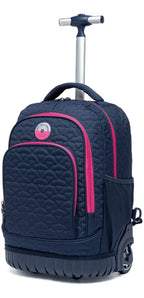 Kit Mochila Escolar De Rodinhas Juvenil Reforçada