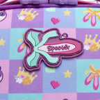 Mochila Infantil Feminina Com Rodinhas Panda Resistente Cor Rosa Desenho Do Tecido Lisa