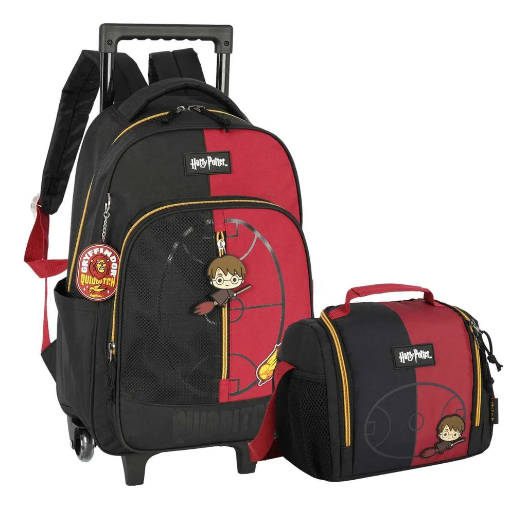 Kit Mochila Rodinha E Lancheira Harry Potter Ref